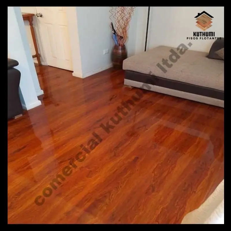 Piso flotante cherry doble vitrificado alto brillo