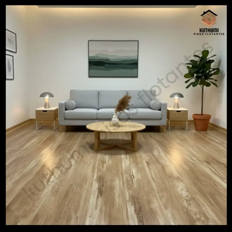 piso flotante roble brillante